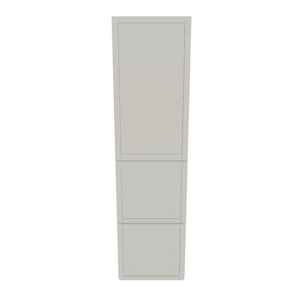 Modernform Cabinet Slim Dove White 12" W X 45" H X 12" D Vanity Countertop Linen Cabinet