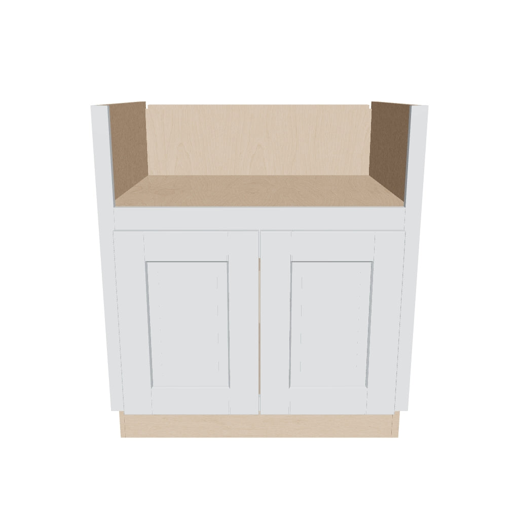 J&K White Shaker S8 Base Farm Sink   30" W