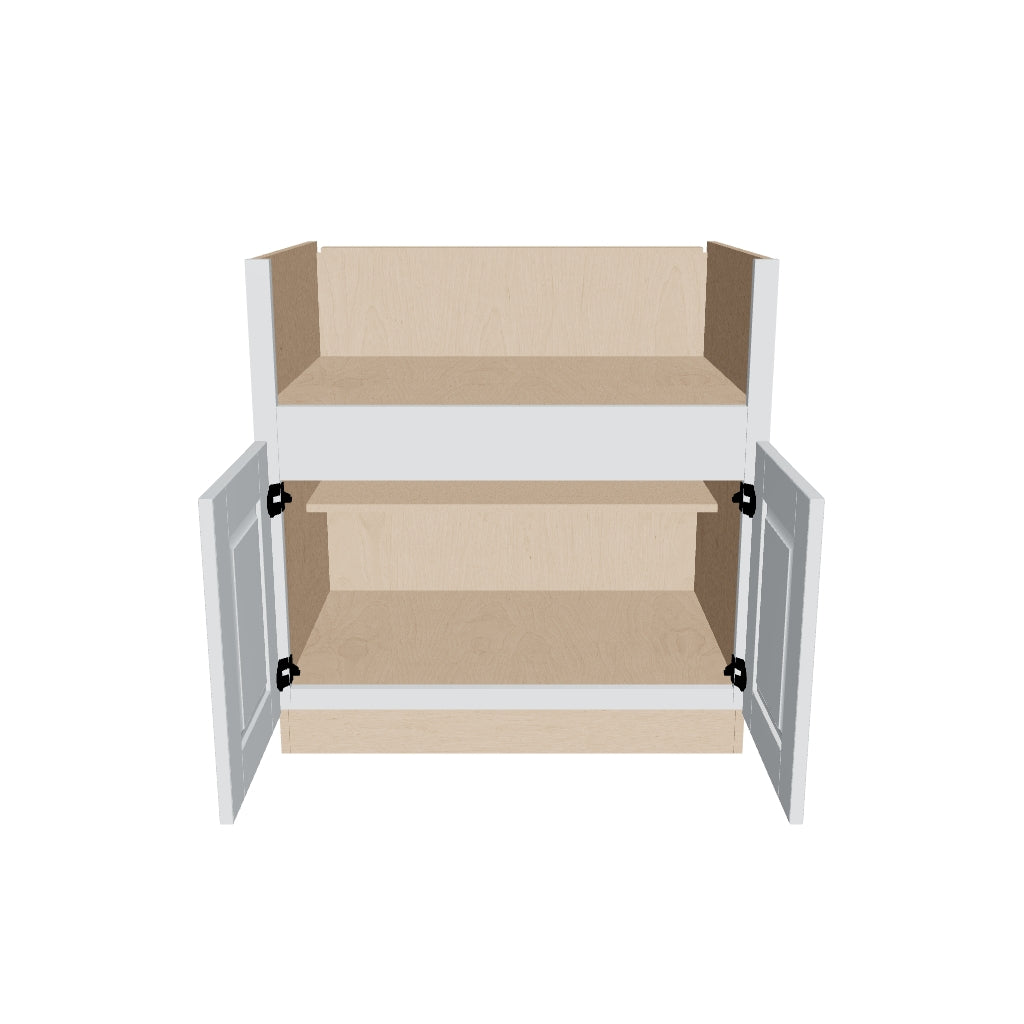 J&K White Shaker S8 Base Farm Sink   33" W
