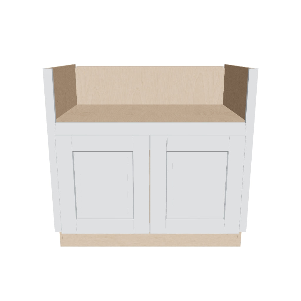 J&K White Shaker S8 Base Farm Sink   36" W