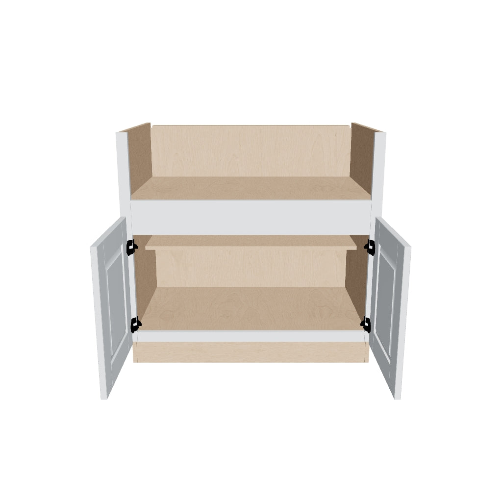 J&K White Shaker S8 Base Farm Sink   36" W