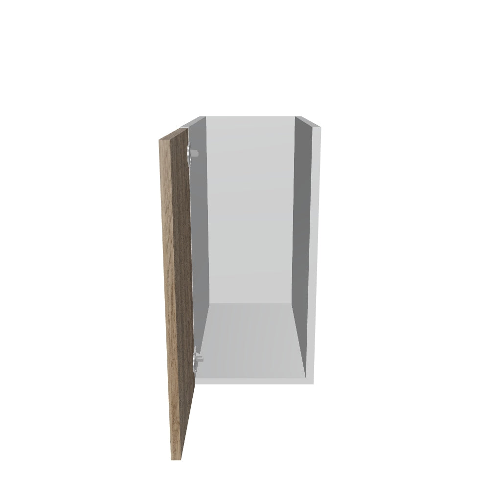 Modernform Cabinet Walnut 12" W X 24" H X 21" D Vanity Floating Full Height Single Door Cabinet