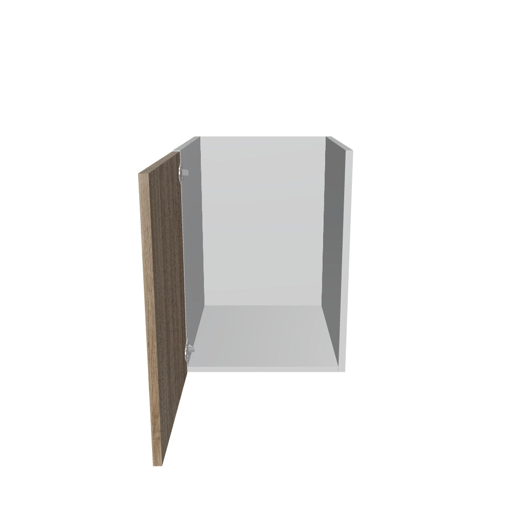 Modernform Cabinet Walnut 18" W X 24" H X 21" D Vanity Floating Full Height Single Door Cabinet