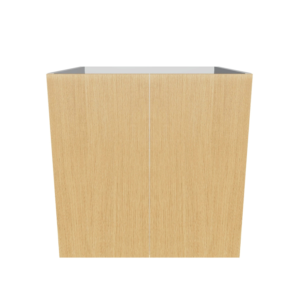 Modernform Cabinet Natural Oak 24" W X 24" H X 21" D Vanity Floating Full Height Double Door Cabinet