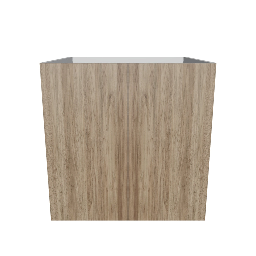 Modernform Cabinet Walnut 24" W X 24" H X 21" D Vanity Floating Full Height Double Door Cabinet
