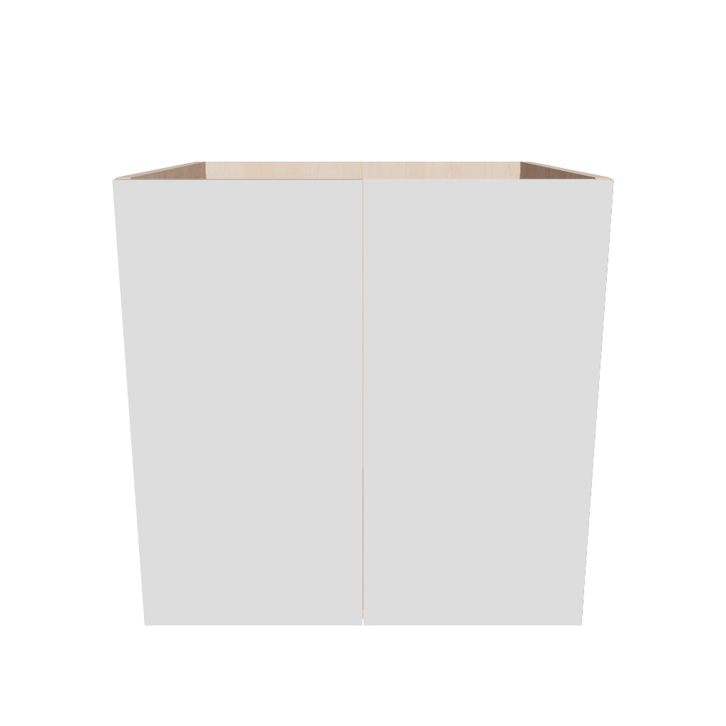Modernform Cabinet Gloss White 24" W X 24" H X 21" D Vanity Floating Full Height Double Door Cabinet