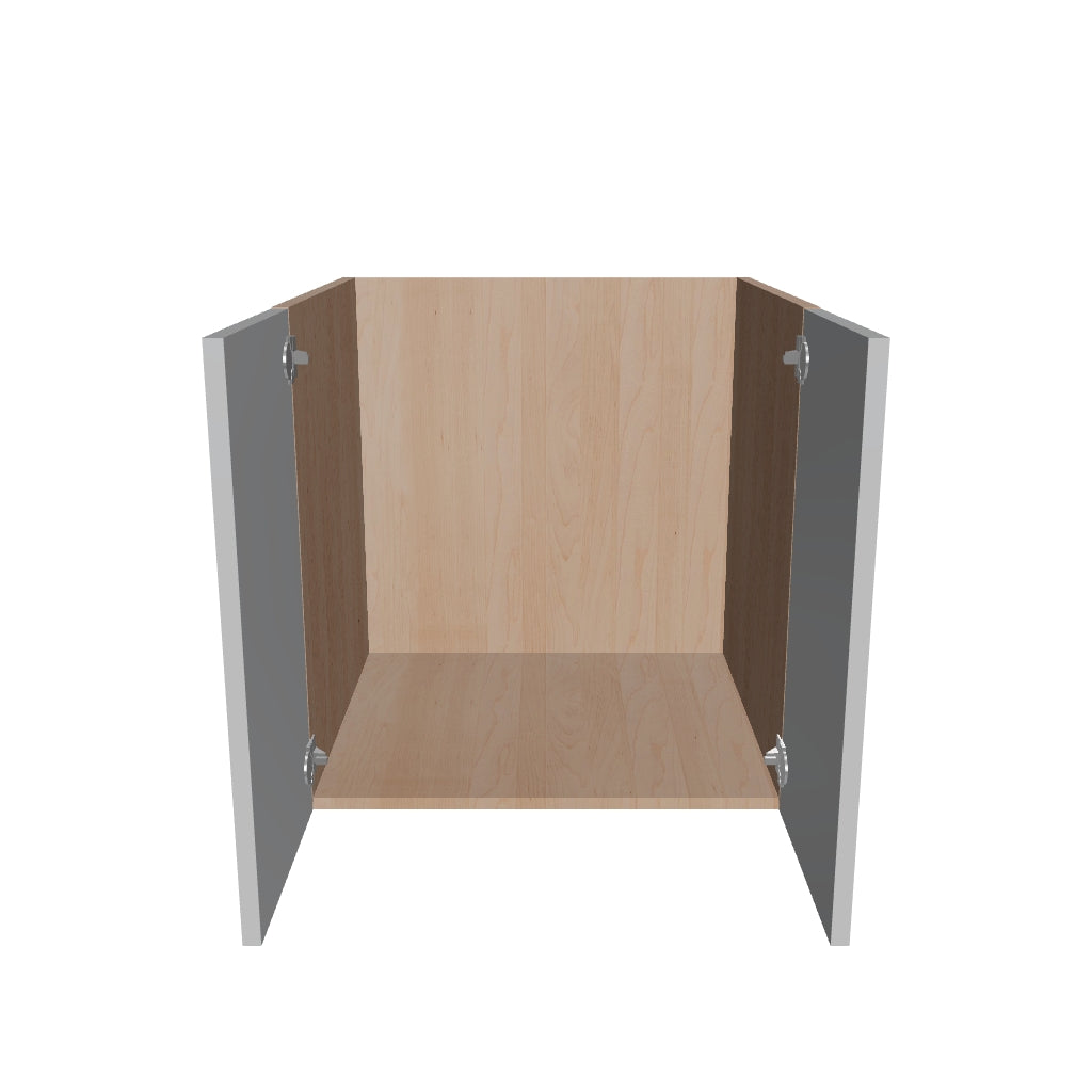 Modernform Cabinet Matte White 24" W X 24" H X 21" D Vanity Floating Full Height Double Door Cabinet