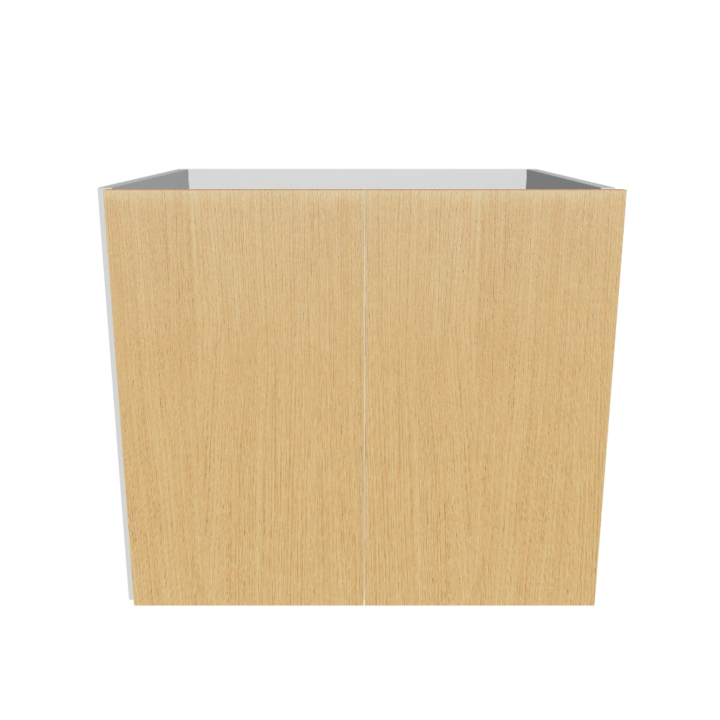 Modernform Cabinet Natural Oak 27" W X 24" H X 21" D Vanity Floating Full Height Double Door Cabinet