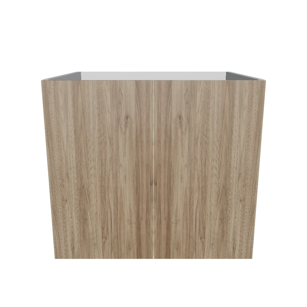 Modernform Cabinet Walnut 27" W X 24" H X 21" D Vanity Floating Full Height Double Door Cabinet