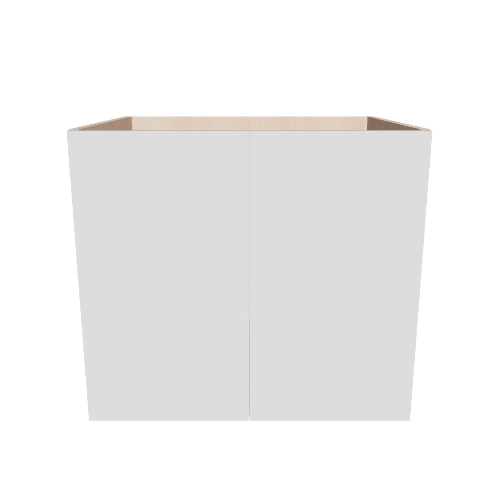Modernform Cabinet Gloss White 27" W X 24" H X 21" D Vanity Floating Full Height Double Door Cabinet