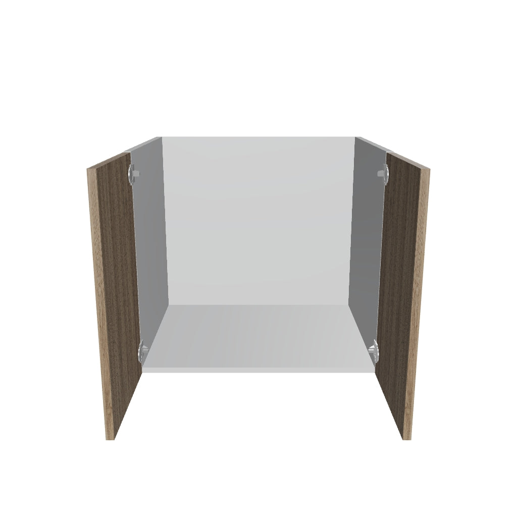 Modernform Cabinet Walnut 27" W X 24" H X 21" D Vanity Floating Full Height Double Door Cabinet