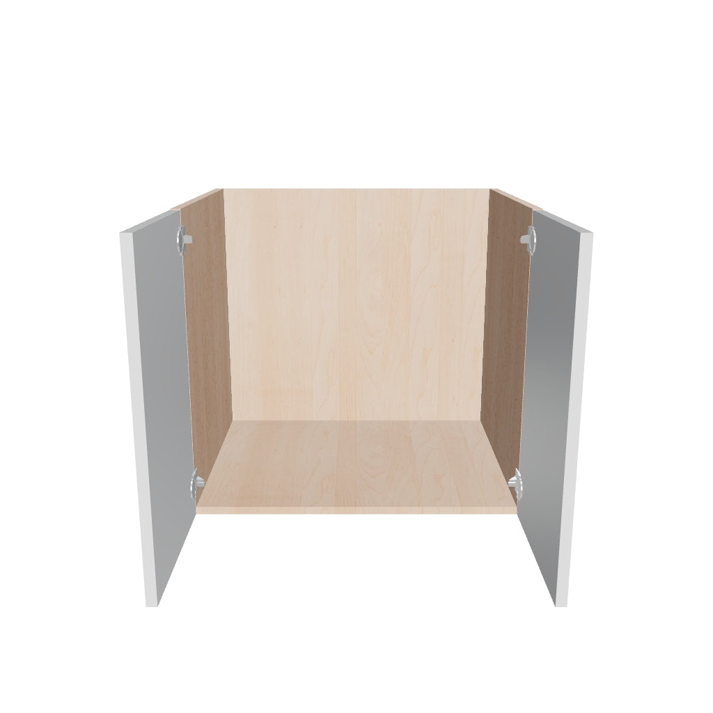 Modernform Cabinet Gloss White 27" W X 24" H X 21" D Vanity Floating Full Height Double Door Cabinet