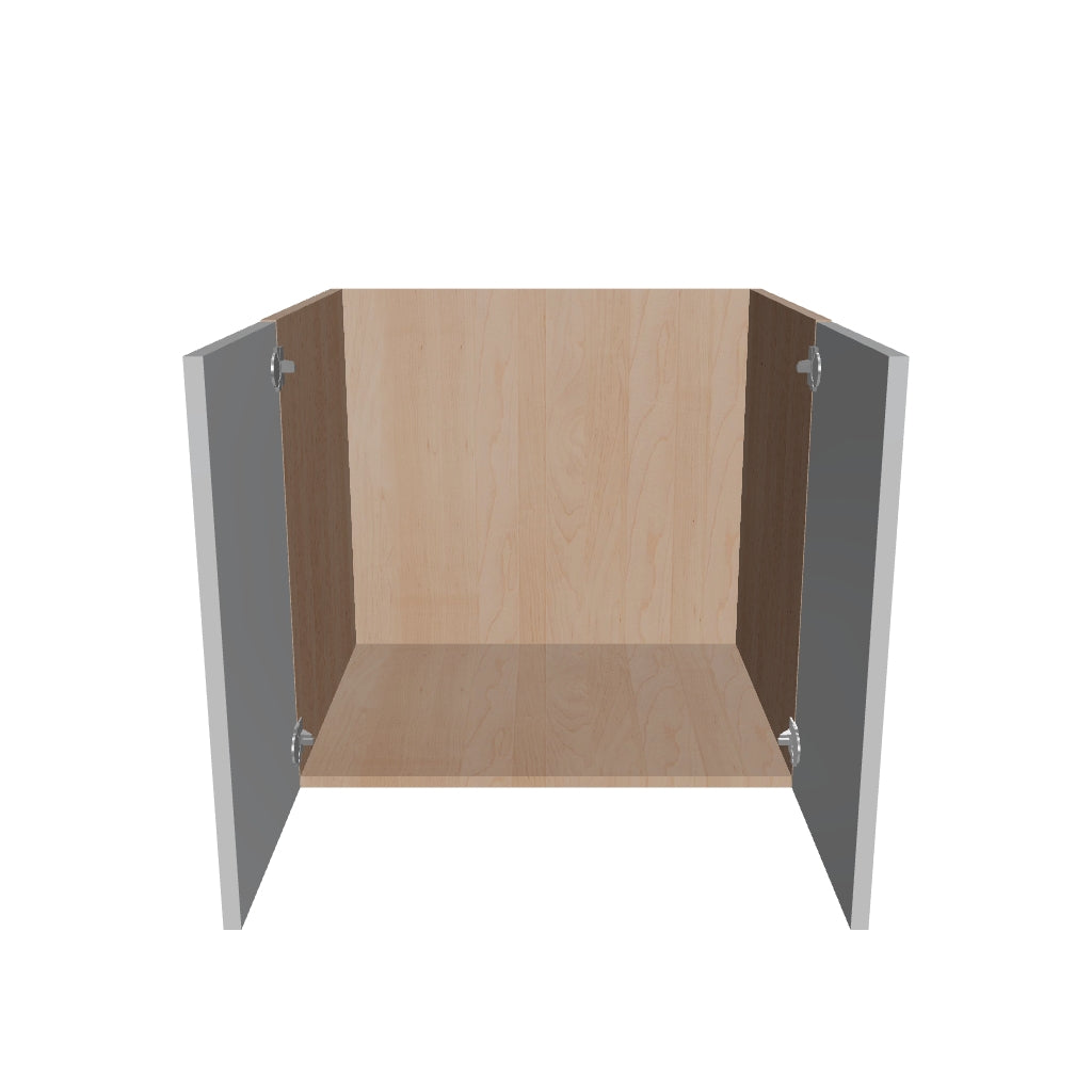 Modernform Cabinet Matte White 27" W X 24" H X 21" D Vanity Floating Full Height Double Door Cabinet