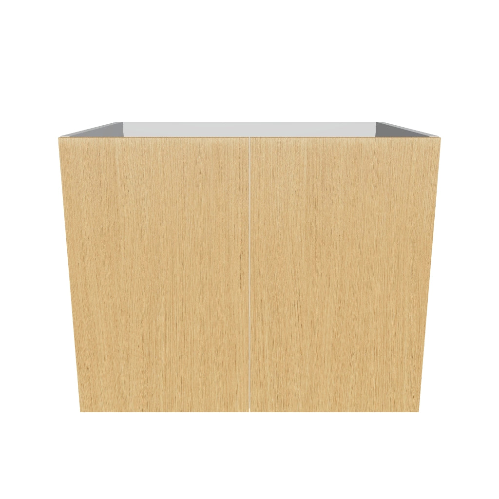 Modernform Cabinet Natural Oak 30" W X 24" H X 21" D Vanity Floating Full Height Double Door Cabinet