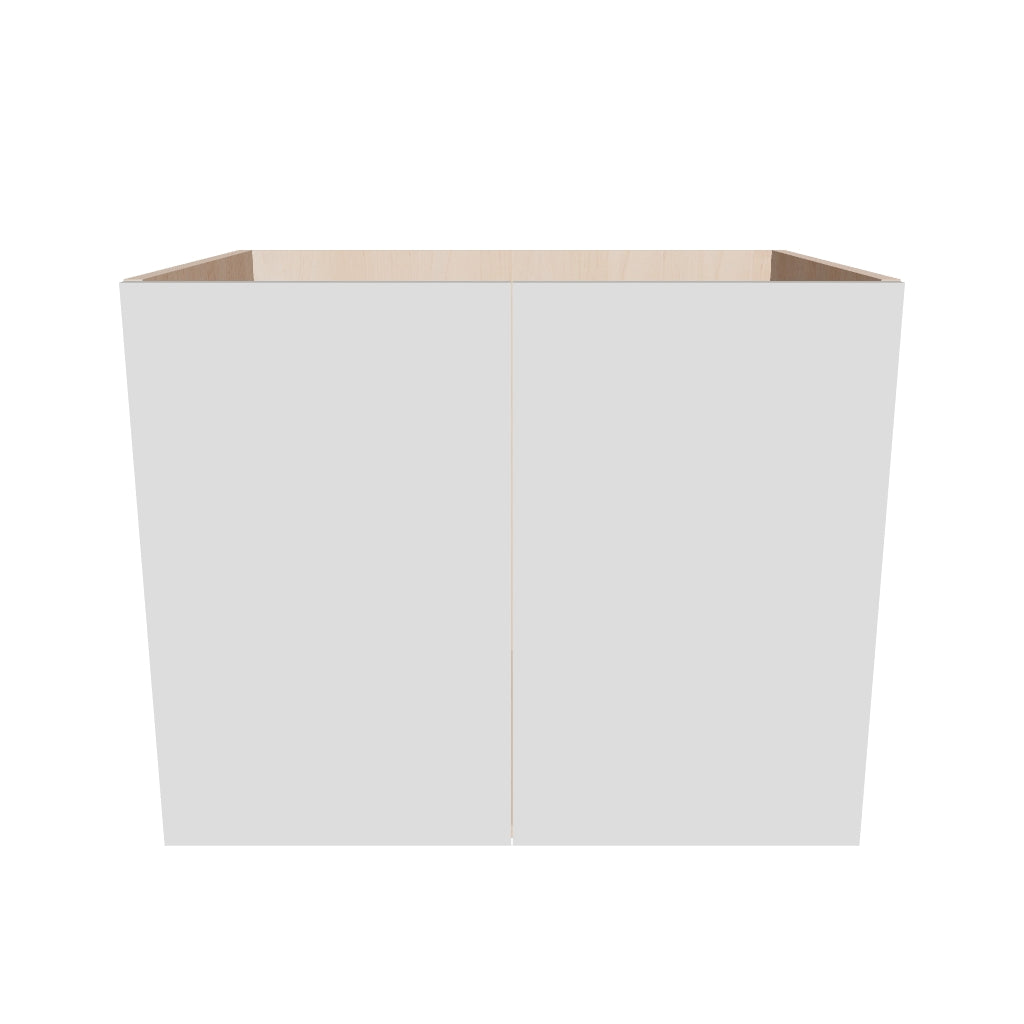 Modernform Cabinet Gloss White 30" W X 24" H X 21" D Vanity Floating Full Height Double Door Cabinet
