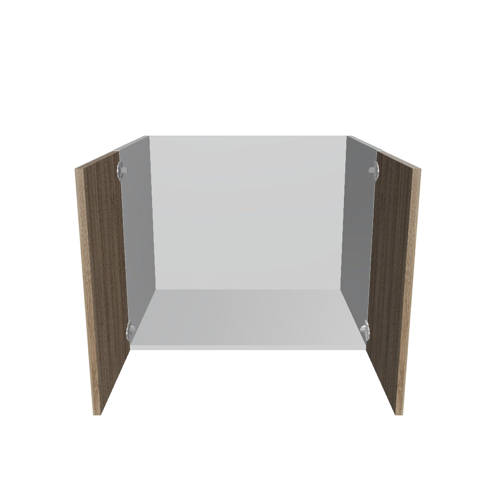 Modernform Cabinet Walnut 30" W X 24" H X 21" D Vanity Floating Full Height Double Door Cabinet