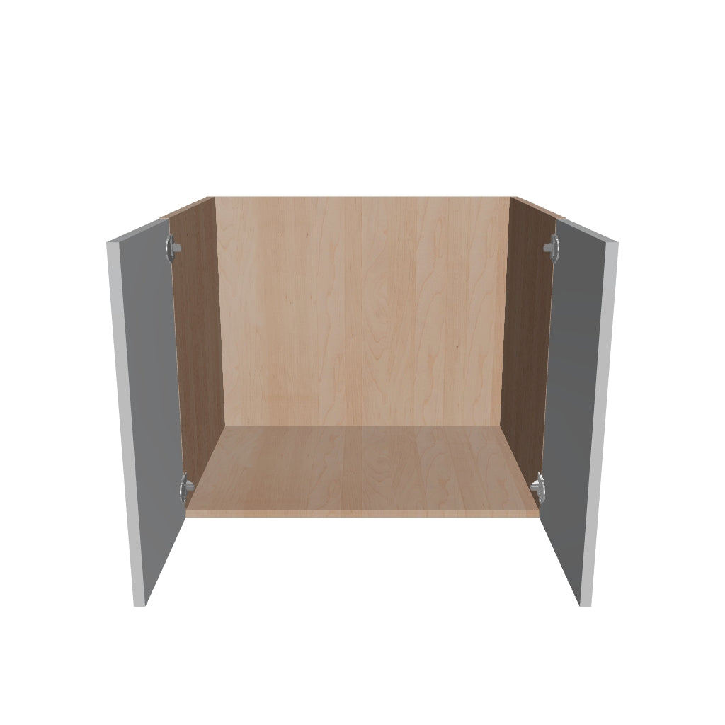 Modernform Cabinet Matte White 30" W X 24" H X 21" D Vanity Floating Full Height Double Door Cabinet