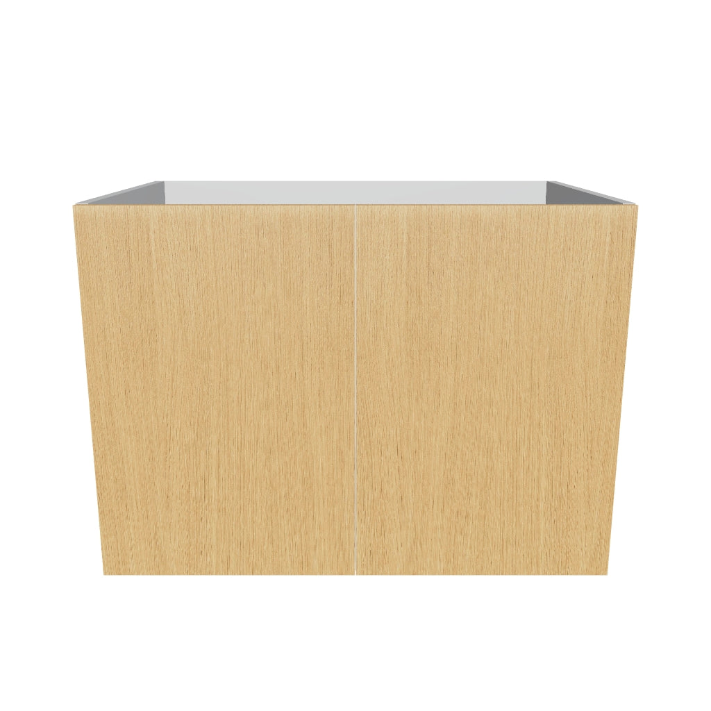 Modernform Cabinet Natural Oak 33" W X 24" H X 21" D Vanity Floating Full Height Double Door Cabinet
