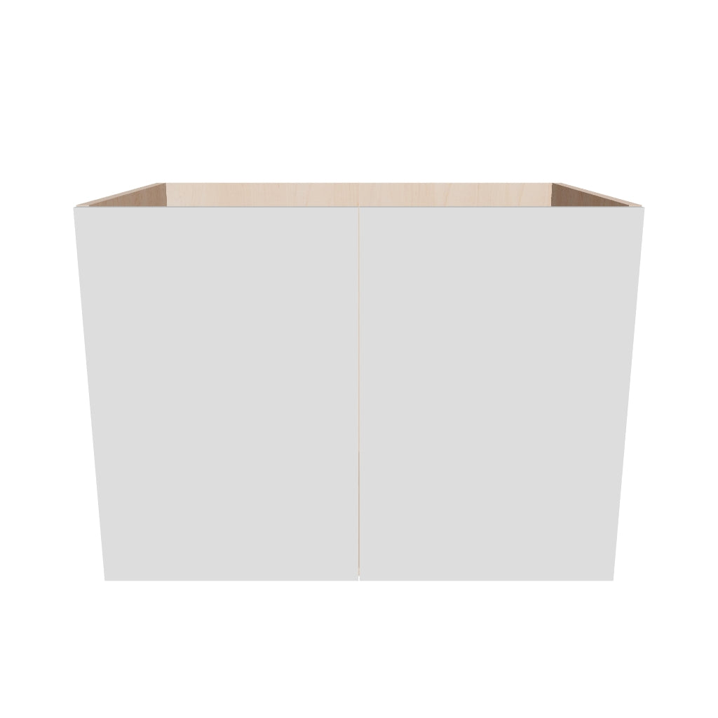 Modernform Cabinet Gloss White 33" W X 24" H X 21" D Vanity Floating Full Height Double Door Cabinet