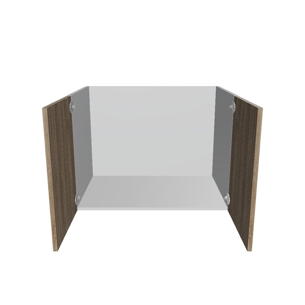 Modernform Cabinet Walnut 33" W X 24" H X 21" D Vanity Floating Full Height Double Door Cabinet
