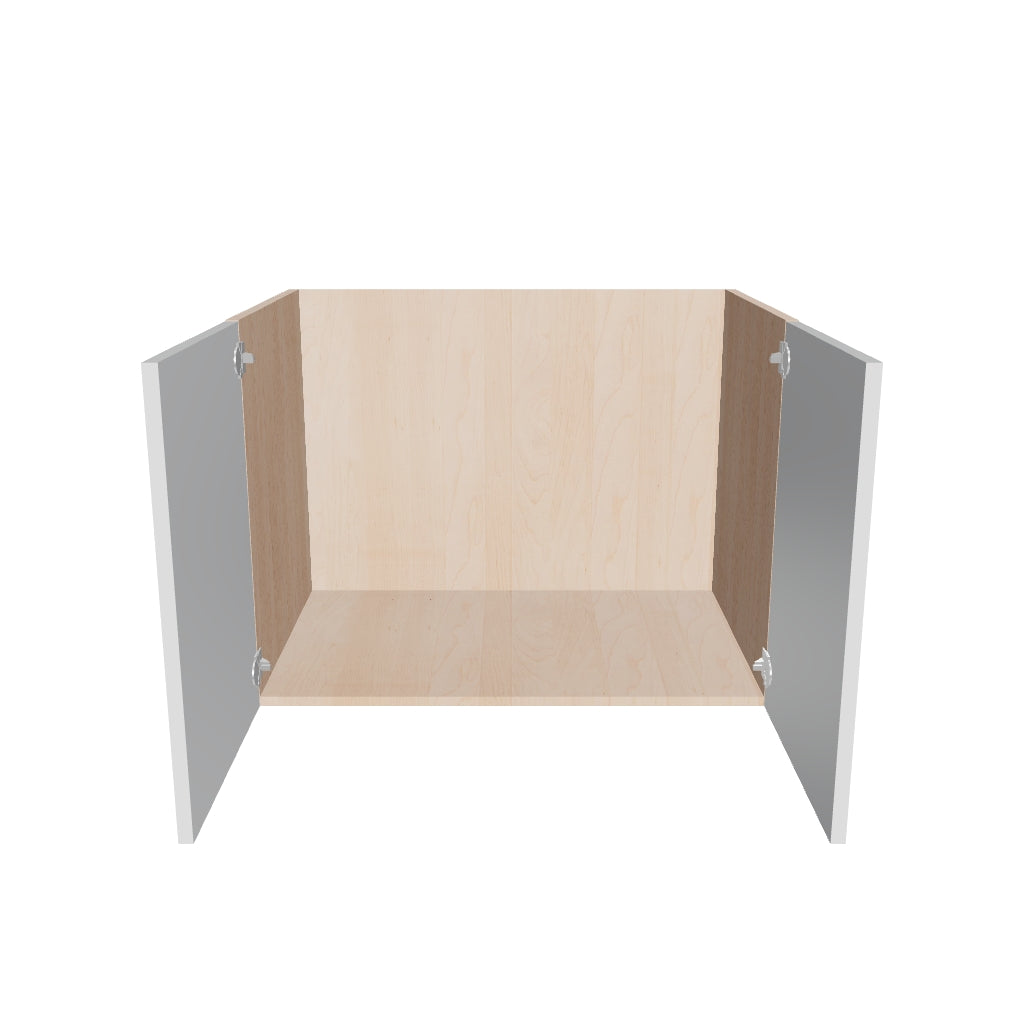 Modernform Cabinet Gloss White 33" W X 24" H X 21" D Vanity Floating Full Height Double Door Cabinet