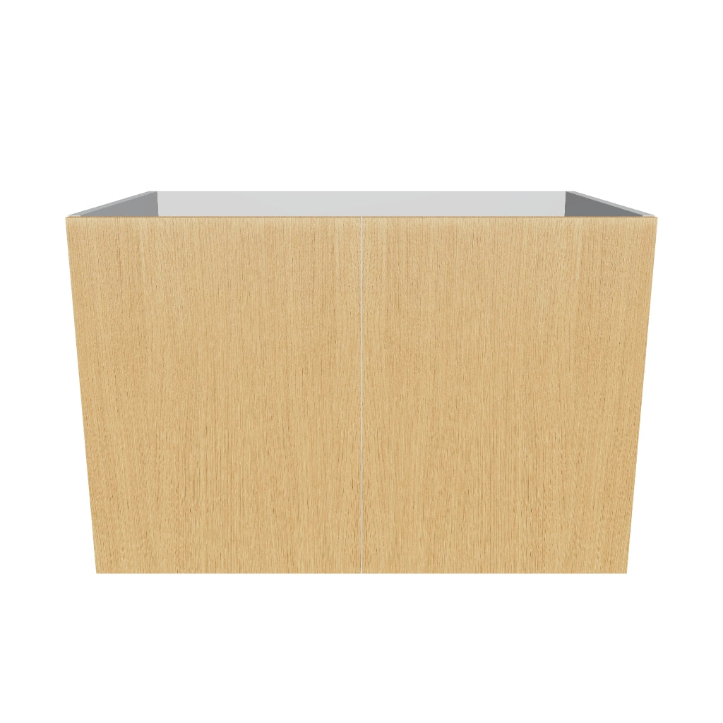 Modernform Cabinet Natural Oak 36" W X 24" H X 21" D Vanity Floating Full Height Double Door Cabinet