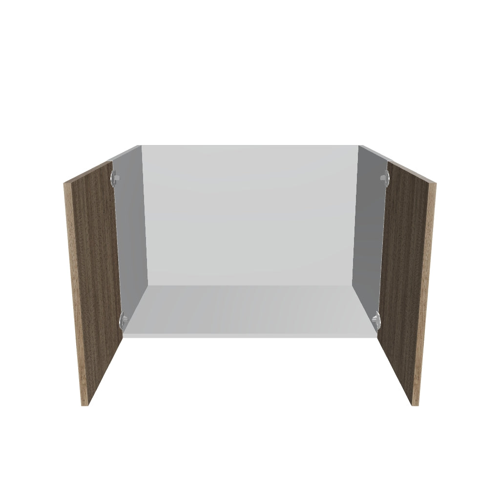 Modernform Cabinet Walnut 36" W X 24" H X 21" D Vanity Floating Full Height Double Door Cabinet