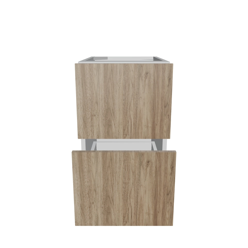 Modernform Cabinet Walnut 15" W X 24" H X 21" D Vanity Floating Drawers Cabinet