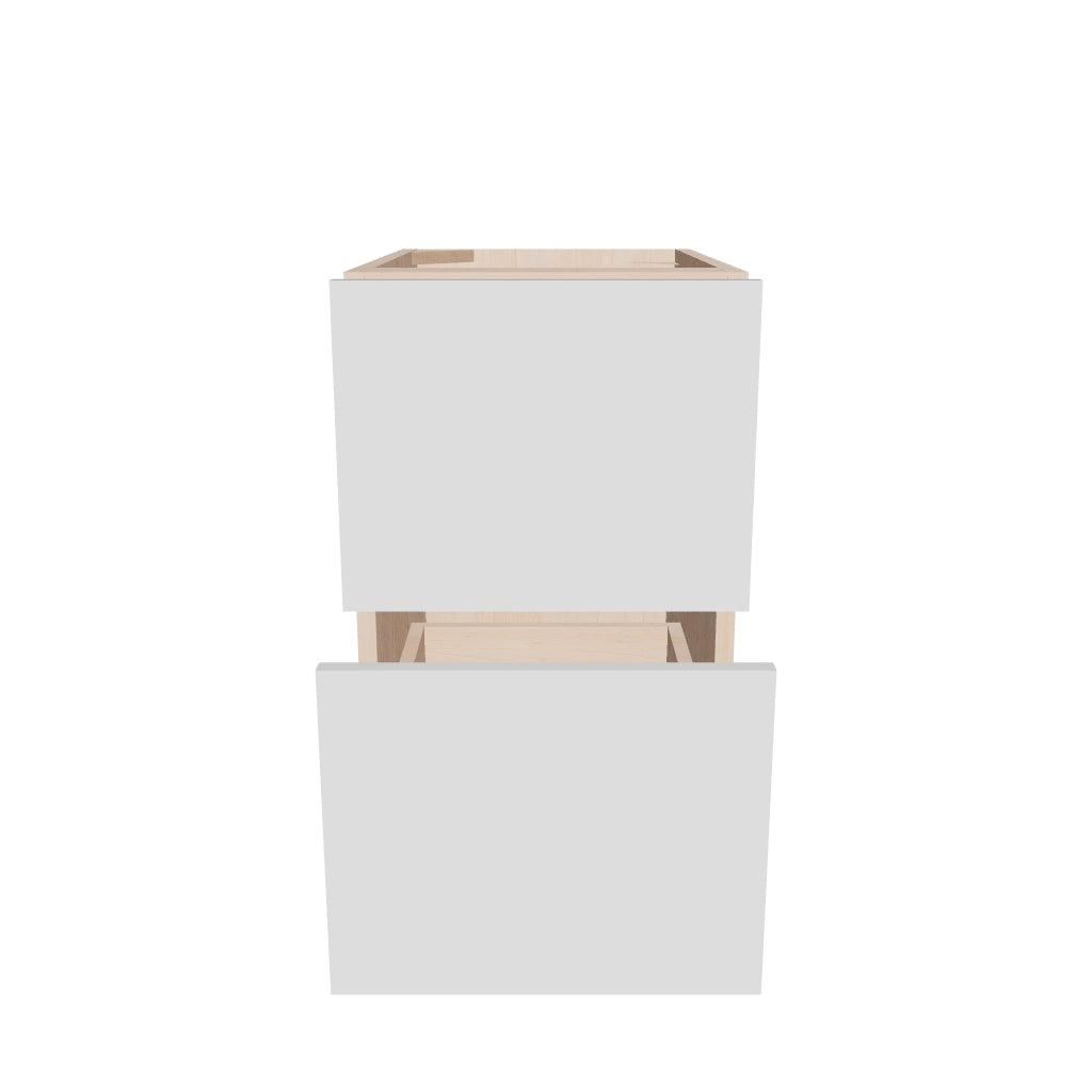 Modernform Cabinet Gloss White 15" W X 24" H X 21" D Vanity Floating Drawers Cabinet