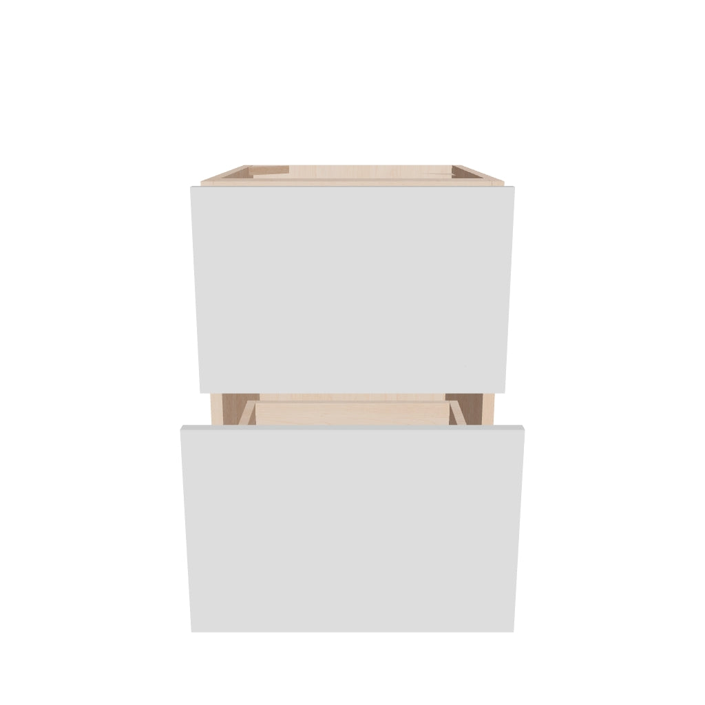 Modernform Cabinet Gloss White 18" W X 24" H X 21" D Vanity Floating Drawers Cabinet