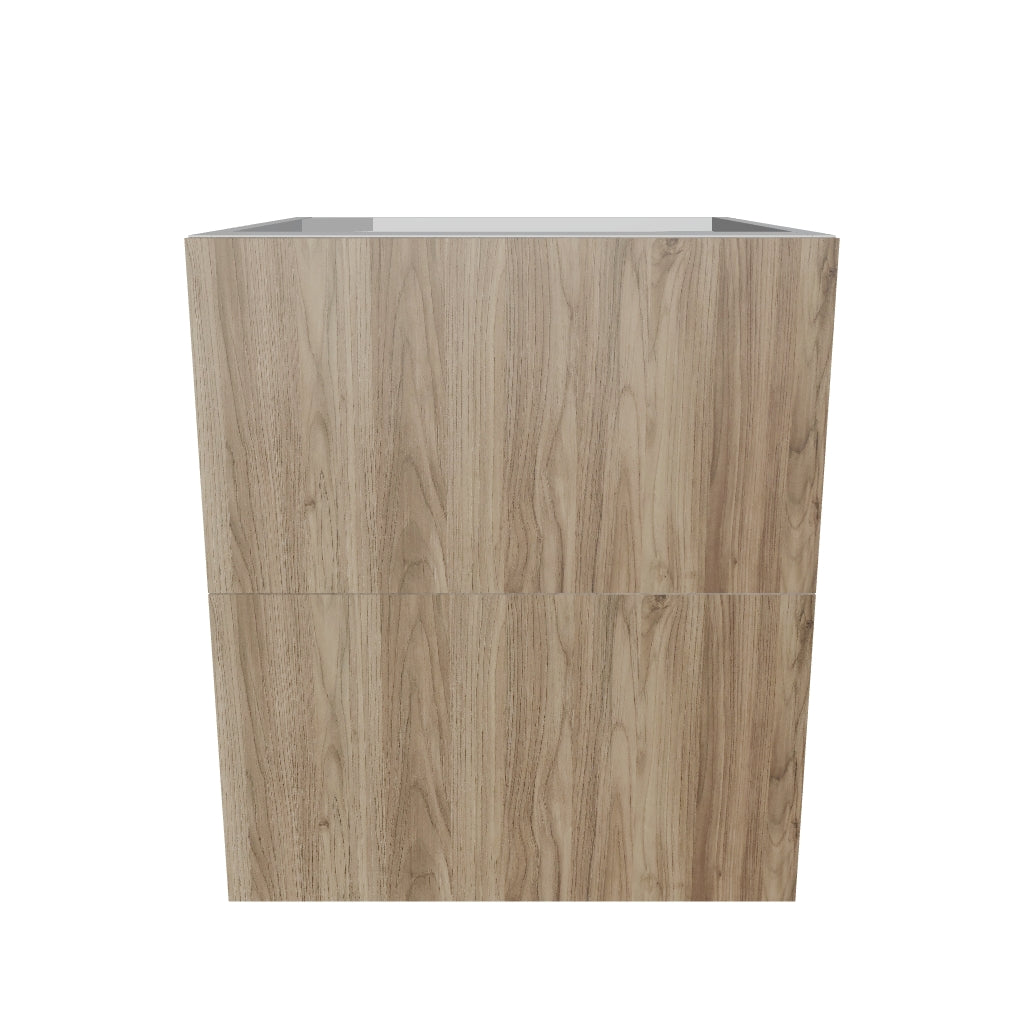 Modernform Cabinet Walnut 21" W X 24" H X 21" D Vanity Floating Drawers Cabinet
