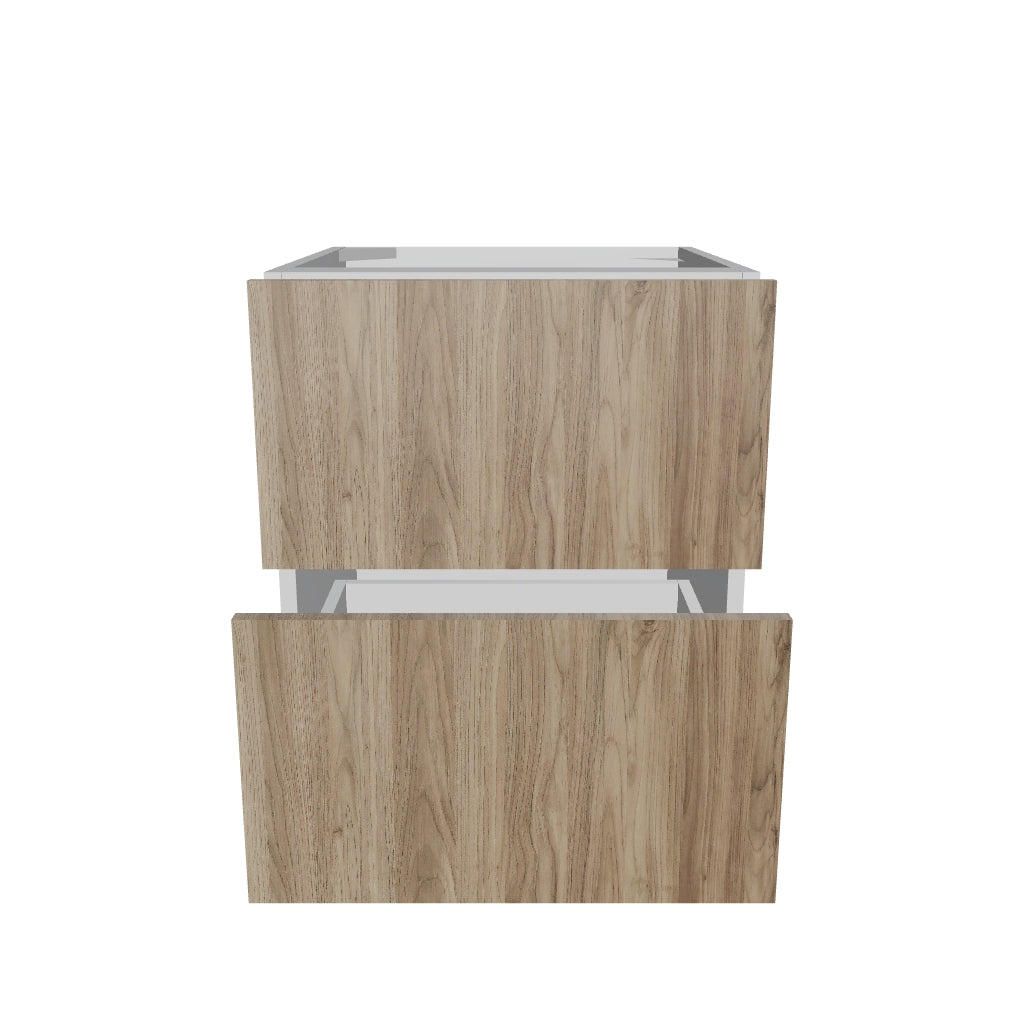 Modernform Cabinet Walnut 21" W X 24" H X 21" D Vanity Floating Drawers Cabinet