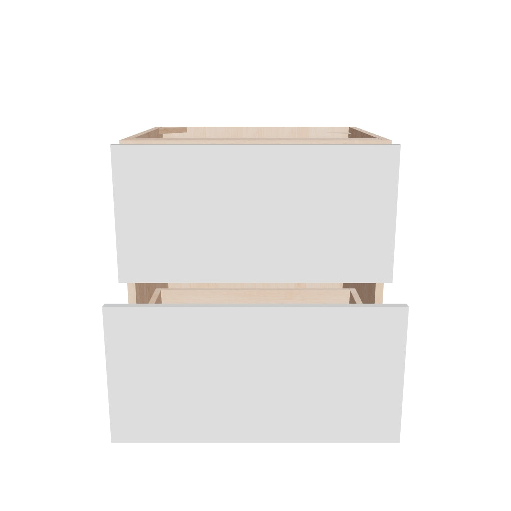 Modernform Cabinet Gloss White 24" W X 24" H X 21" D Vanity Floating Drawers Cabinet