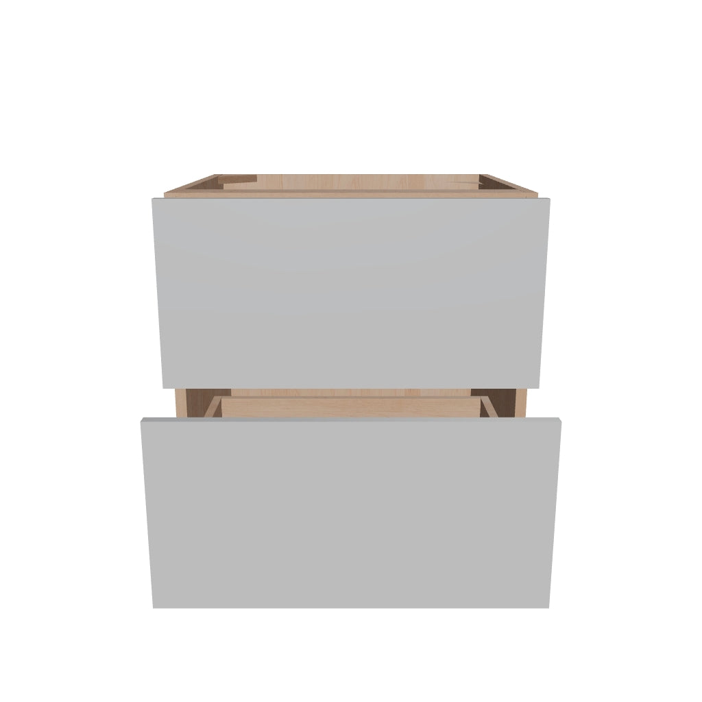Modernform Cabinet Matte White 24" W X 24" H X 21" D Vanity Floating Drawers Cabinet