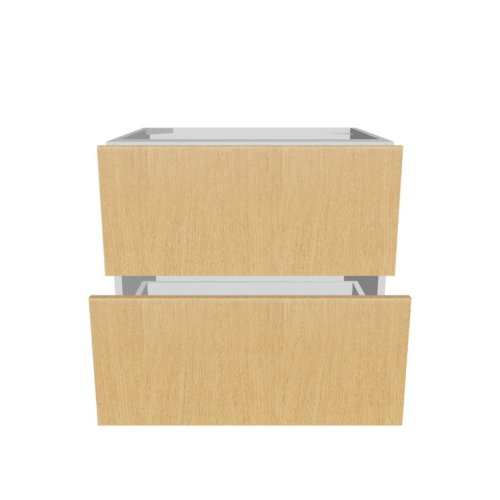Modernform Cabinet Natural Oak 27" W X 24" H X 21" D Vanity Floating Drawers Cabinet