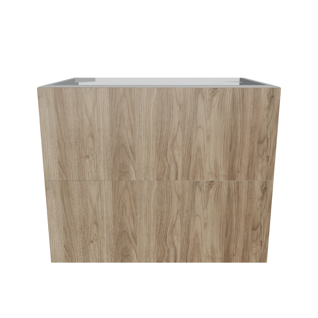 Modernform Cabinet Walnut 30" W X 24" H X 21" D Vanity Floating Drawers Cabinet