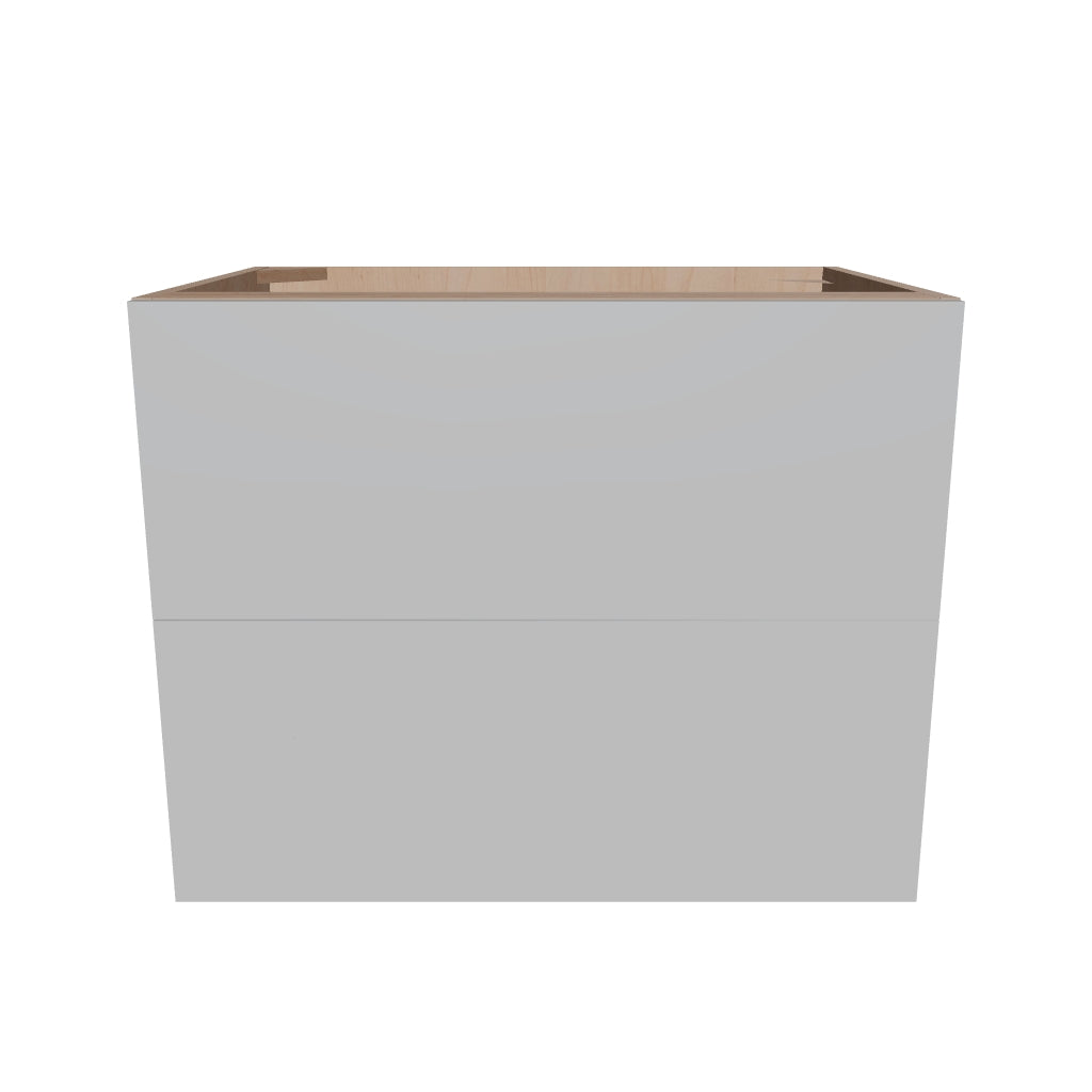 Modernform Cabinet Matte White 30" W X 24" H X 21" D Vanity Floating Drawers Cabinet
