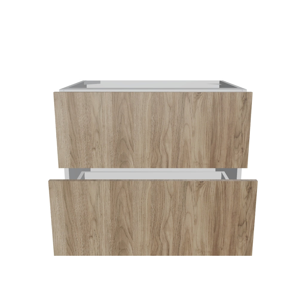 Modernform Cabinet Walnut 30" W X 24" H X 21" D Vanity Floating Drawers Cabinet