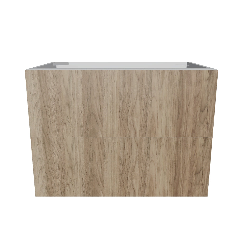 Modernform Cabinet Walnut 33" W X 24" H X 21" D Vanity Floating Drawers Cabinet