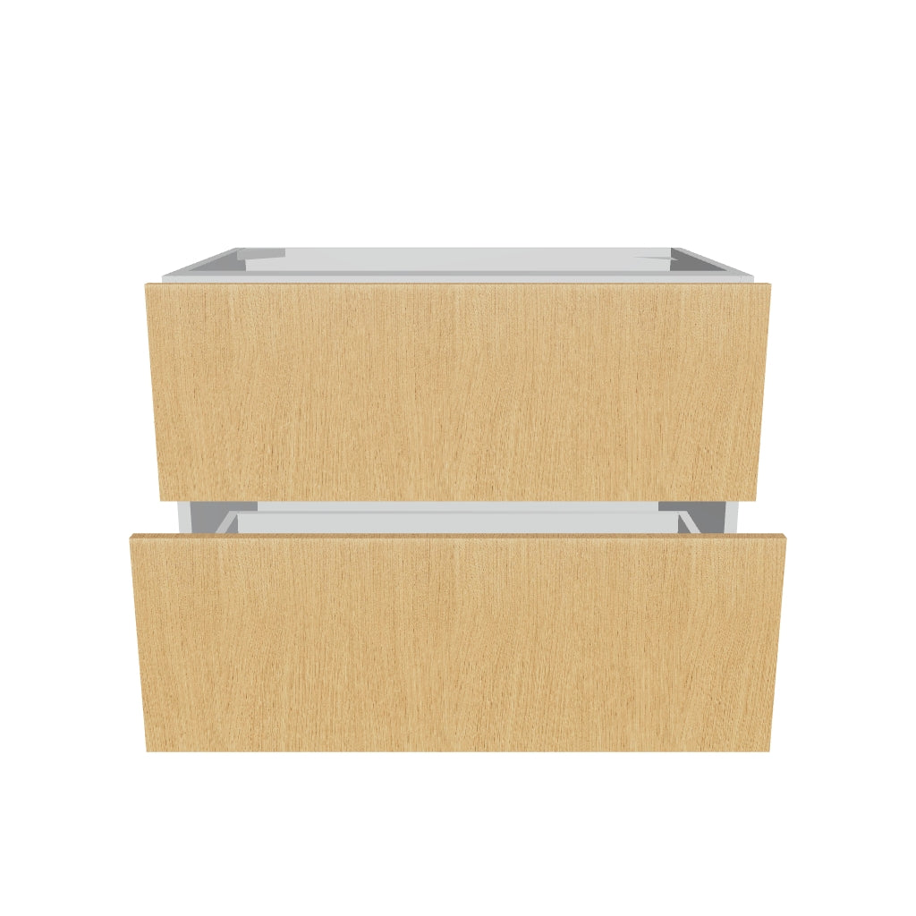 Modernform Cabinet Natural Oak 33" W X 24" H X 21" D Vanity Floating Drawers Cabinet