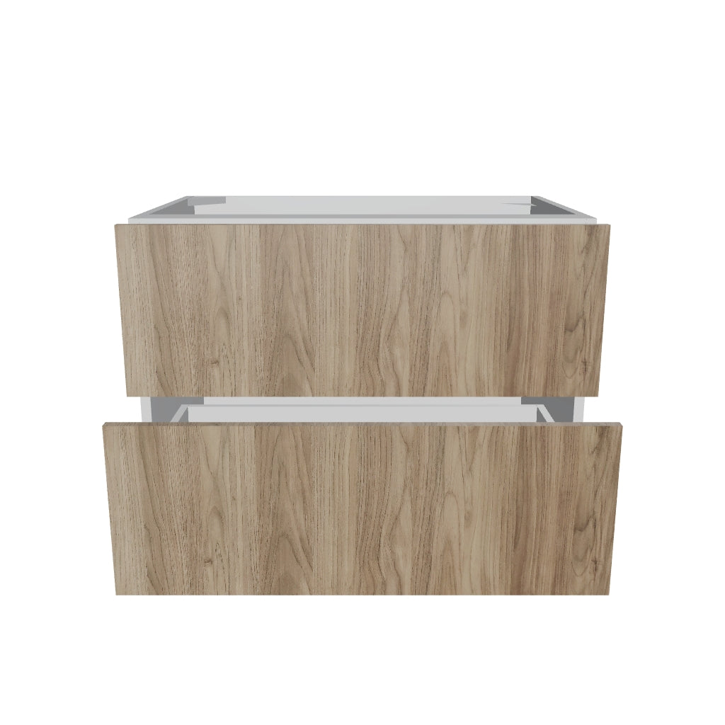 Modernform Cabinet Walnut 33" W X 24" H X 21" D Vanity Floating Drawers Cabinet