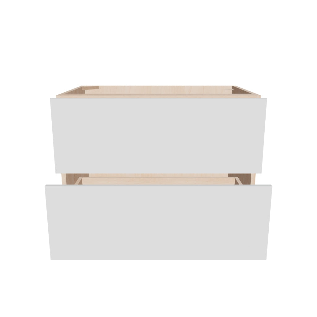 Modernform Cabinet Gloss White 33" W X 24" H X 21" D Vanity Floating Drawers Cabinet