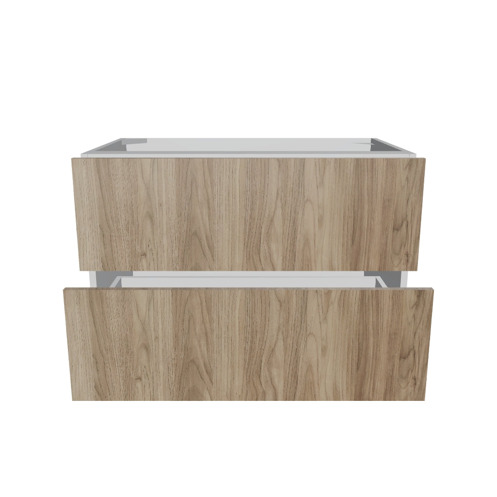 Modernform Cabinet Walnut 36" W X 24" H X 21" D Vanity Floating Drawers Cabinet
