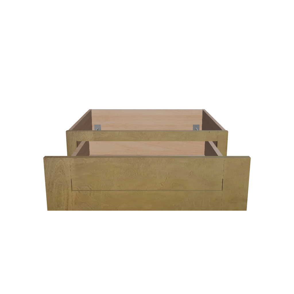 Modernform Cabinet Natural Shaker 24" W X 7" H X 21" D Vanity Knee Drawer