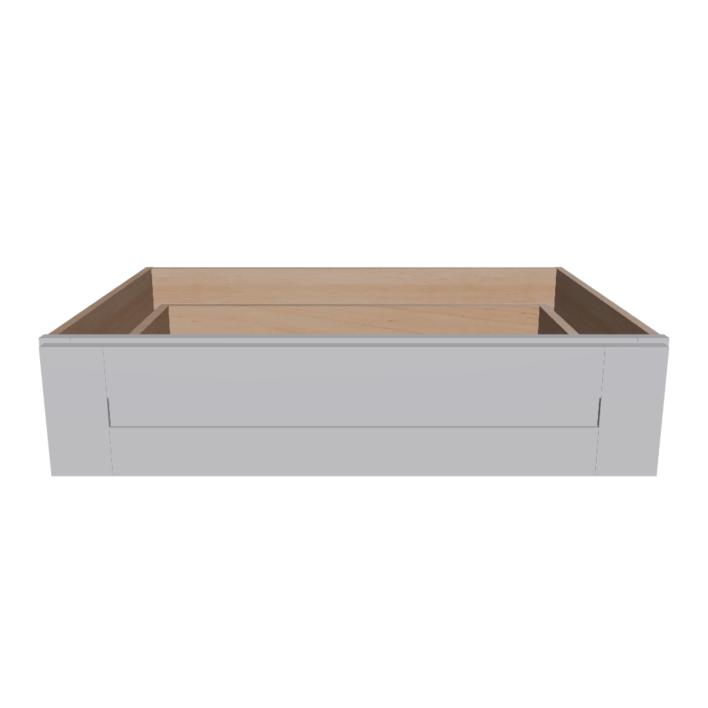 Modernform Cabinet Grey Shaker 30" W X 7" H X 21" D Vanity Knee Drawer