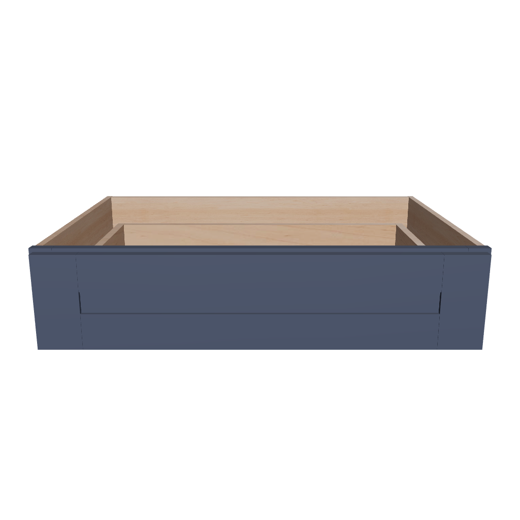 Modernform Cabinet Signature Blue 30" W X 7" H X 21" D Vanity Knee Drawer
