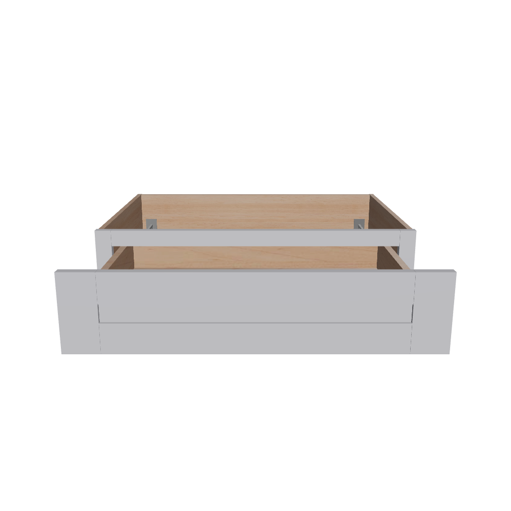 Modernform Cabinet Grey Shaker 30" W X 7" H X 21" D Vanity Knee Drawer