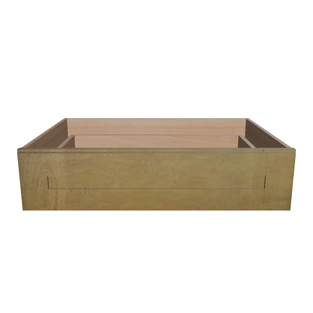 Modernform Cabinet Natural Shaker 30" W X 7" H X 21" D Vanity Knee Drawer