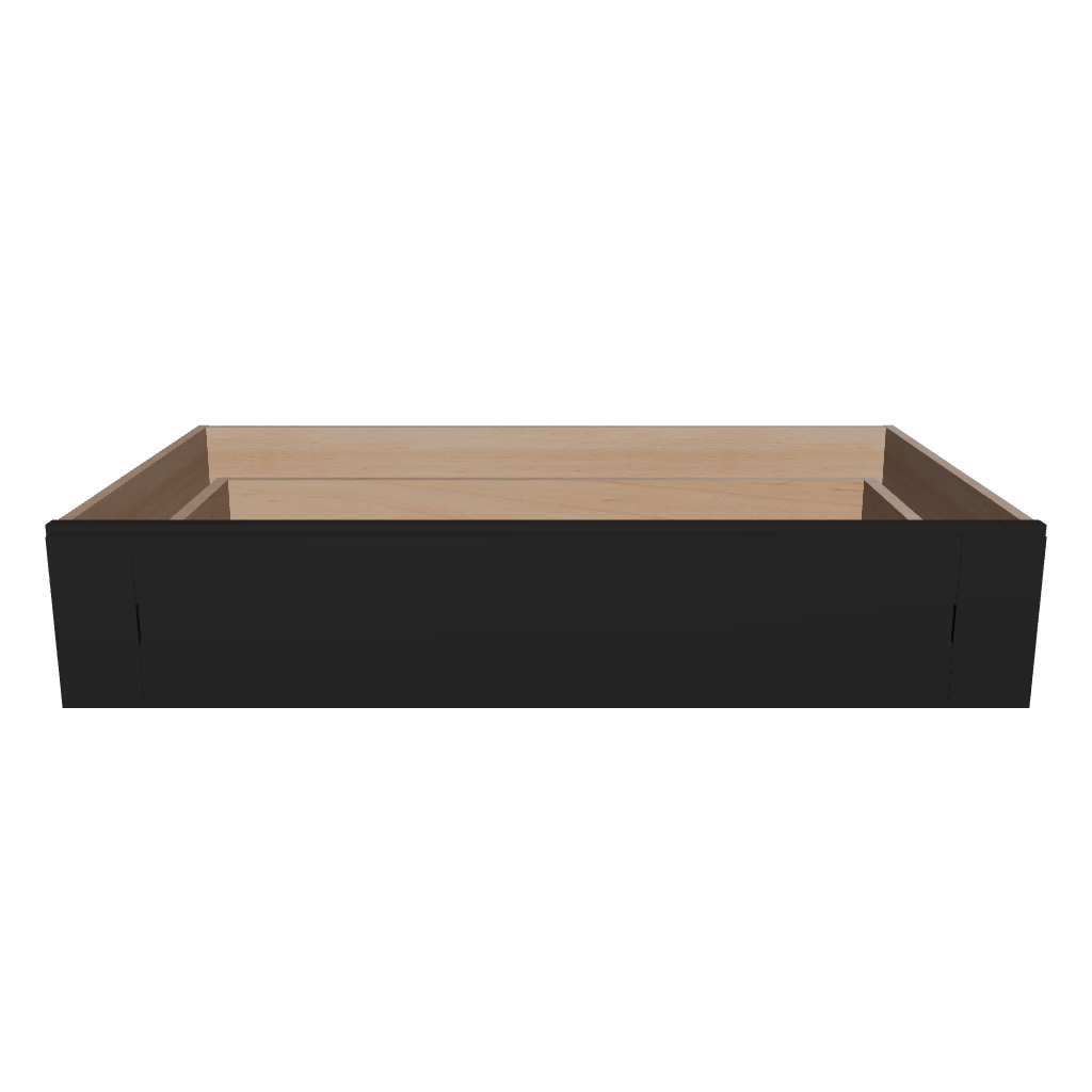 Modernform Cabinet Onyx Black Shaker 36" W X 7" H X 21" D Vanity Knee Drawer