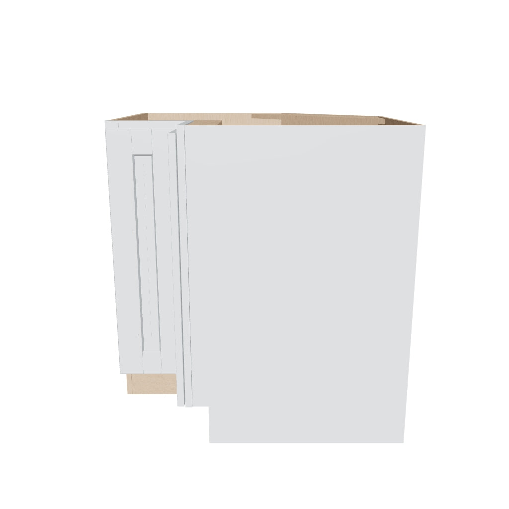 J&K White Shaker S8 Base Corner 90 Lazy Susan   33" W